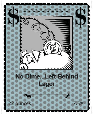 lager beer label